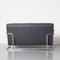 Bauhaus Anthracite Chrome Tube Sofa, 1990s 5