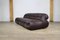 Brown Leather Soriana Sofa by Afra & Tobia Scarpa for Cassina, 1970s 6