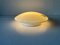 Weiße Mushroom Decken- oder Wandlampe aus Glas von Peill & Putzler, 1960er 6