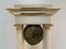 Orologio a pendolo in marmo bianco e bronzo, Immagine 8