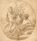 Circle of François Boucher, Putti with Urn, 18th Century, Ink & Wash Drawing 1