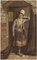 Frederick Albert Slocombe, Niederländisches Mädchen in einer Tür, spätes 19. Jh., Aquarell 2