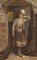 Frederick Albert Slocombe, Niederländisches Mädchen in einer Tür, spätes 19. Jh., Aquarell 1
