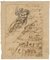 William Lock the Younger, Classical Goddess & Battle Sketches, 1780, Ink Drawing, Immagine 1