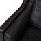 Modell 2213 3-Sitzer Sofa aus patiniertem schwarzem Leder von Børge Mogensen für Fredericia 9