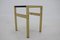 Italian Brass and Glass Side Table, 1960s 2