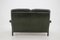 Dark Green Leather 2-Seater Sofa, Denmark, 1970s, Image 5