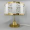 Brass Table Lamp by Novy Bydzov Glasswork, Czechoslovakia, 1970s 2