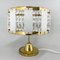 Brass Table Lamp by Novy Bydzov Glasswork, Czechoslovakia, 1970s, Image 3