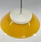 Mid-Century Milk Glass & Metal Ufo Pendant, Czechoslovakia, 1970s 5