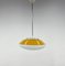 Mid-Century Milk Glass & Metal Ufo Pendant, Czechoslovakia, 1970s 2