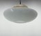 Mid-Century Milk Glass & Metal Ufo Pendant, Czechoslovakia, 1970s, Image 6