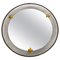 Italian Brass Framed Round Wall Mirror, Italy, 1960s 1