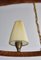 Lampadario moderno in pelle, ottone e vetro, Danimarca, anni '40, Immagine 19