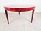 Italian Red Lacquered Parchment Dining Table attributed to Aldo Tura, 1960s 4