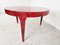 Italian Red Lacquered Parchment Dining Table attributed to Aldo Tura, 1960s 8