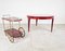 Italian Red Lacquered Parchment Dining Table attributed to Aldo Tura, 1960s 2