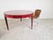 Italian Red Lacquered Parchment Dining Table attributed to Aldo Tura, 1960s 12