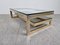 Table Basse Belgochrom Vintage en Or 23 Carats, 1970s 13