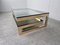 Vintage 23Kt Gold Belgochrom Coffee Table, 1970s, Image 8