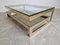 Vintage 23Kt Gold Belgochrom Coffee Table, 1970s 2