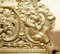 French Baroque Repousse Gilt Brass Inkwell Letter Stand with Cherubs, 1900s 8