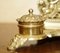 French Baroque Repousse Gilt Brass Inkwell Letter Stand with Cherubs, 1900s 5