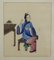 Gouaches chinos del siglo XIX enmarcados sobre papel de arroz. Juego de 4, Imagen 15