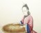 Gouaches chinos del siglo XIX enmarcados sobre papel de arroz. Juego de 4, Imagen 12
