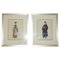 Framed 19th Century Chinese Gouaches on Rice Paper, Set of 2 1