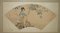 Antique Chinese Watercolour Silk Paintings of Geisha Girl with Flowers, 1920s, Set of 2 3