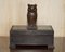 Antique Swiss Black Forest Owl Cigar Box, Image 2