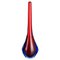 Large Murano Glass Sommerso Stem Vase attributed to Flavio Poli, Italy, 1960s 1