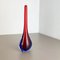 Large Murano Glass Sommerso Stem Vase attributed to Flavio Poli, Italy, 1960s 3