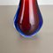 Large Murano Glass Sommerso Stem Vase attributed to Flavio Poli, Italy, 1960s, Image 8