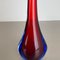 Große Sommerso Stielvase aus Muranoglas, zugeschrieben Flavio Poli, Italien, 1960er 9