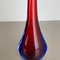 Large Murano Glass Sommerso Stem Vase attributed to Flavio Poli, Italy, 1960s 9