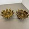 Brutalist Brass Artichoke Wall Lights, Italy, 1970s, Set of 2 17