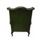 Fauteuil Chesterfield Style Queen Anne en Cuir Vert, 1990s 5