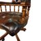 Chesterfield Captains Chair in Ox Blood Red Leather, 1990s 6