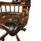 Chesterfield Captains Chair in Ox Blood Red Leather, 1990s, Image 6