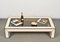 Mid-Century Italian Brass & White Formica Coffee Table, 1970s 11