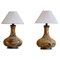 Mid-Century Danish Modern Large Ceramic Table Lamps, 1970s, Set of 2 1