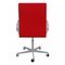 Oxford Desk Chair in Red Fabric by Arne Jacobsen, Image 3