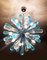 Murano Glass Sputnik Chandelier with Light Blue and Transparent with Air Drops from Simoeng, Image 2