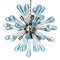 Murano Glass Sputnik Chandelier with Light Blue and Transparent with Air Drops from Simoeng, Image 3