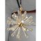 Murano Glass Sputnik Chandelier with Gold Air Drops Brushled Metal Frame from Simoeng 4