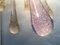 Murano Glas Sputnik Kronleuchter in Gold und Rosa mit Tropfen von Simoeng 4
