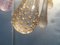Lámpara de araña Sputnik de cristal de Murano dorado y rosa con gotas de aire de Simoeng, Imagen 3