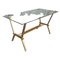 Brass and Smoke Glass Table from Maison Jansen, Italy, 1960s, Image 17